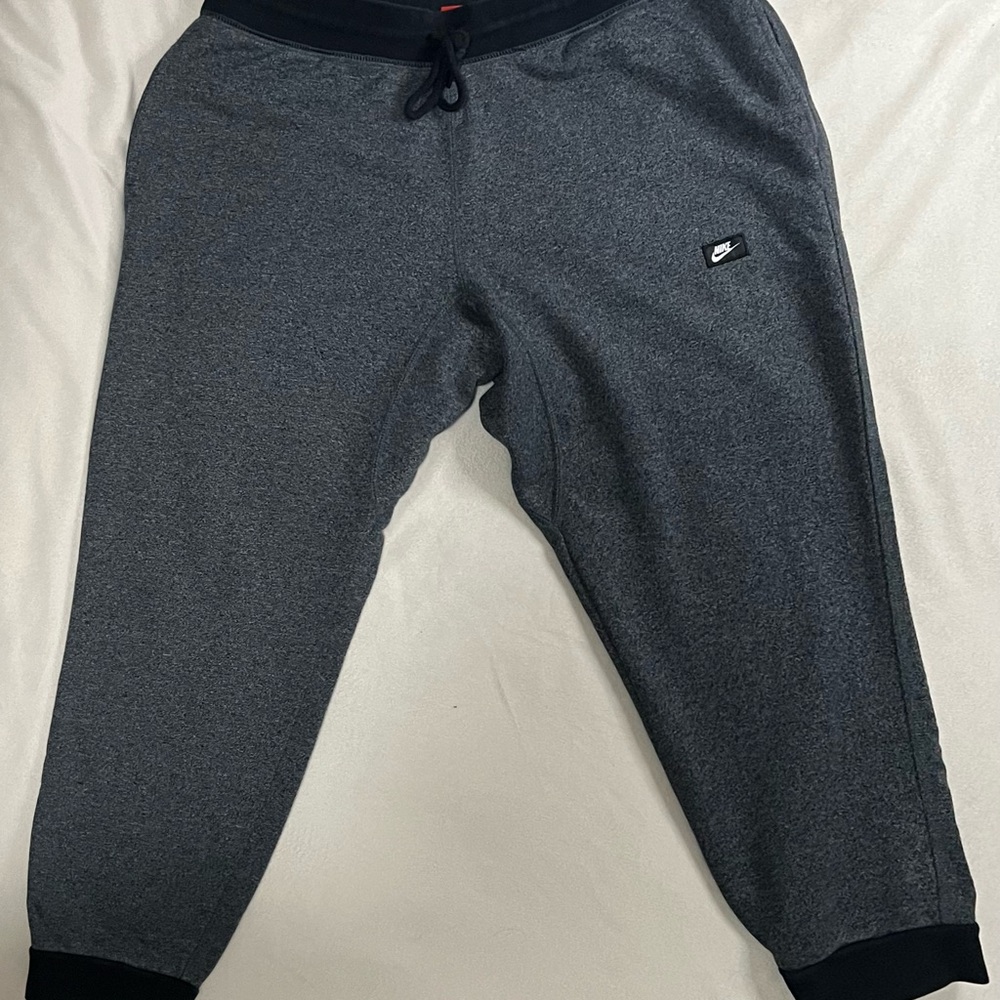 Nike Gray and Black Sweatpants